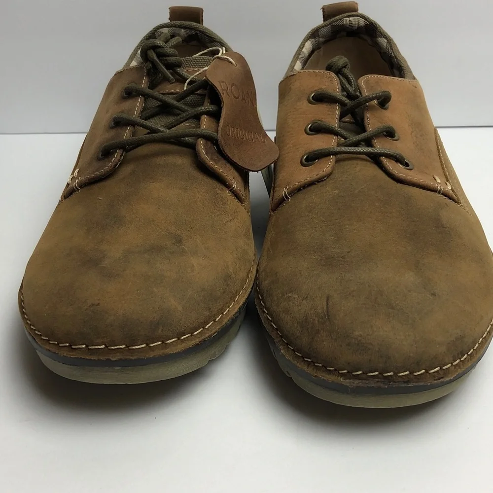 Roan by BedStu Arlo shoes size 9.5 Tan Greenland Brown Leather Oxfords